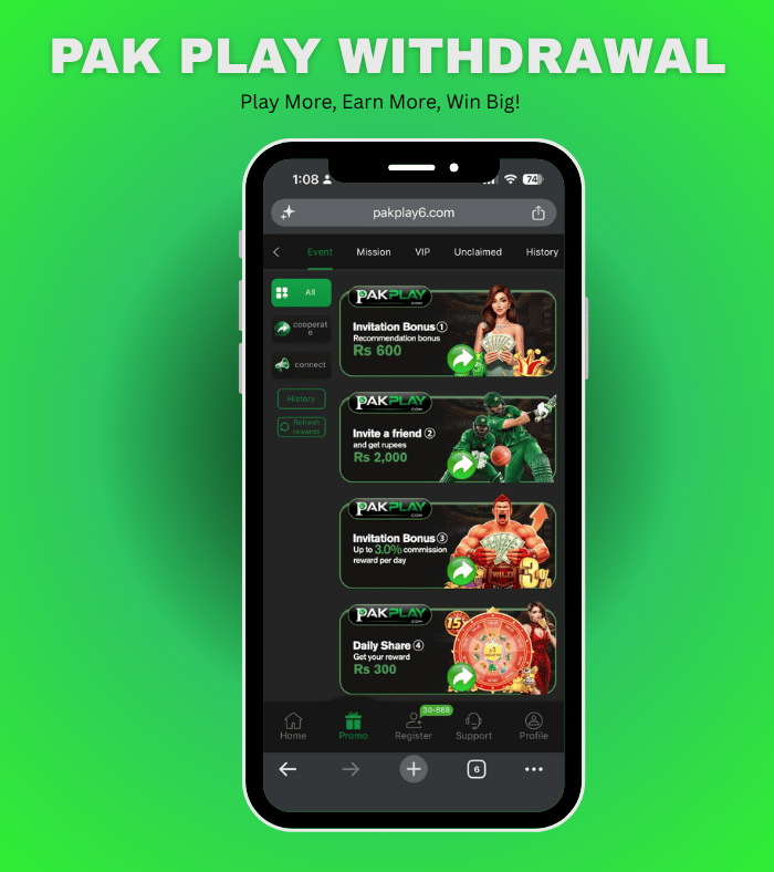 Pak Play Withdrawal