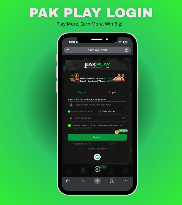 PAK PLAY LOGIN